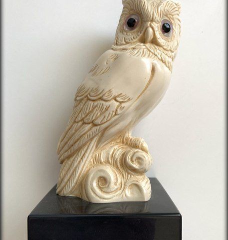 Búho Blanco en marfilina