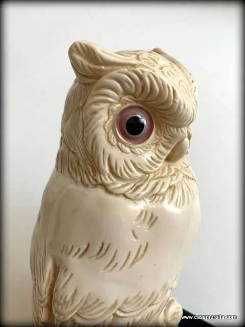 Búho Blanco en marfilina - Imagen 2
