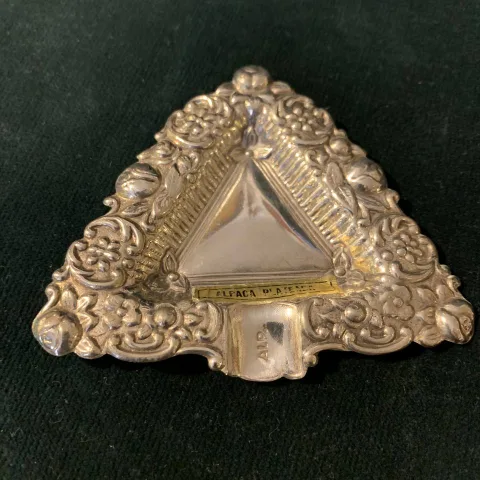 Cenicero de Alpaca Plateada