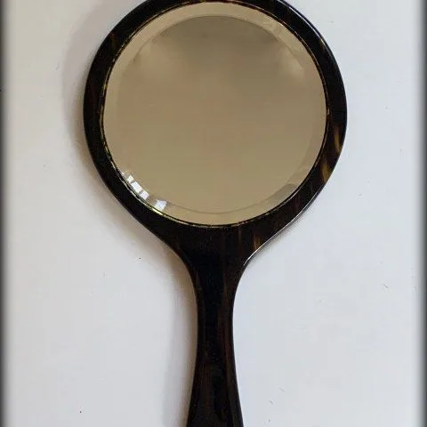 * Espejo de Carey con mango