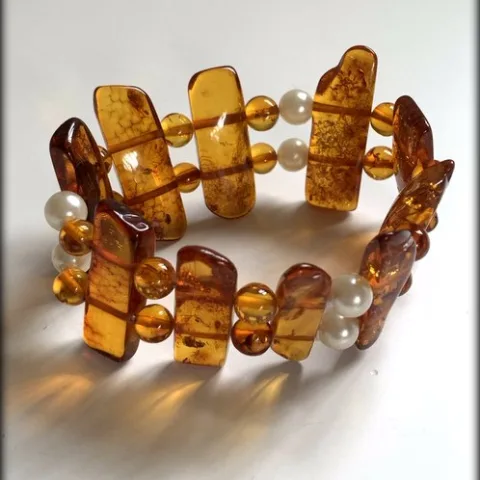 Pulsera de ámbar natural
