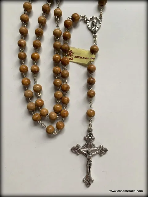 Rosario 1 Misterio Cuentas Madera - Hermandad De La Estrella - Foto 4