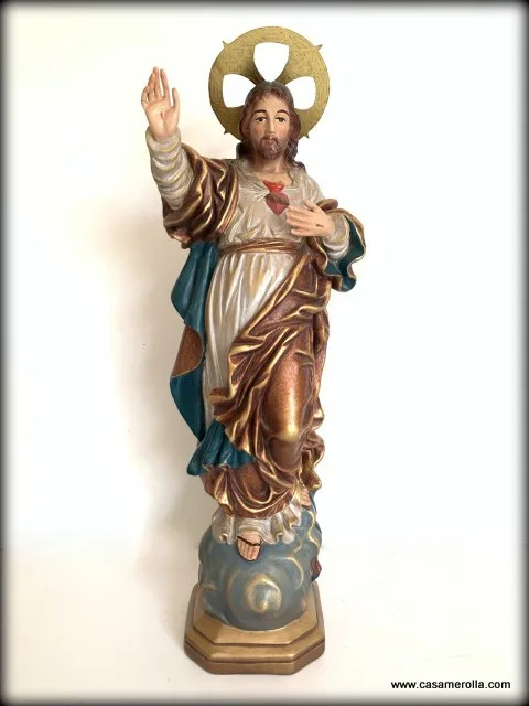 Cristo en pasta de madera
