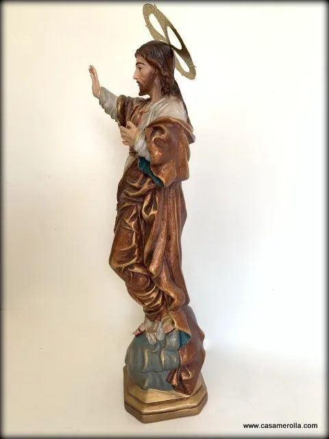Cristo en pasta de madera - Imagen 2