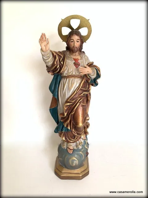 Cristo en pasta de madera - Imagen 3