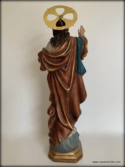 Cristo en pasta de madera - Imagen 4