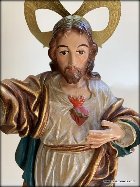 Cristo en pasta de madera - Imagen 6