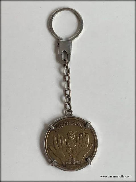 Llavero redondo en Plata y Bronce