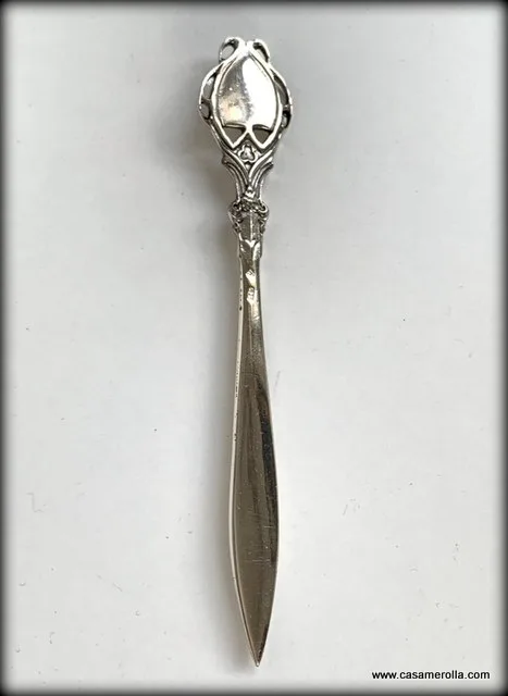 Abrecartas vintage en Plata 925º