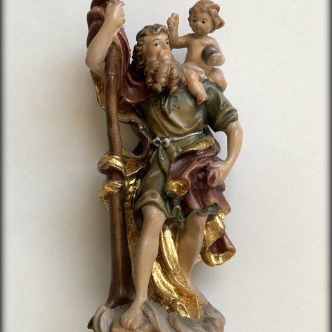 San Cristóbal en madera