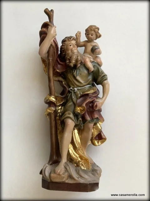 San Cristóbal en madera