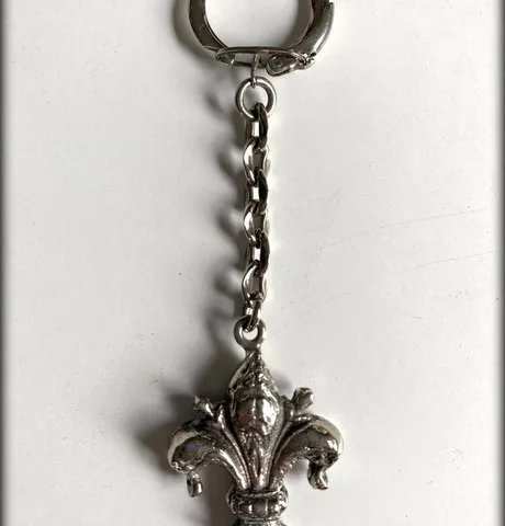Llavero de Plata ,,Flor de Lis,,