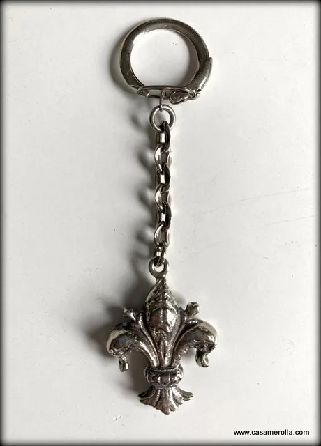 Llavero de Plata ,,Flor de Lis,,
