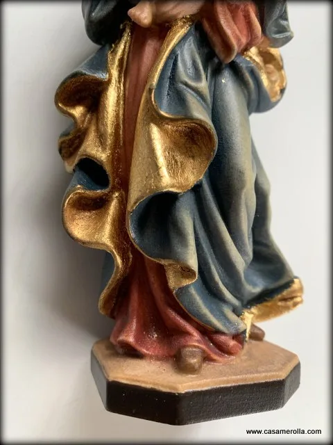 Virgen con el Niño pasta de madera - Imagen 5