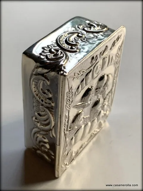 Pastillero ,,Angelitos,, Plata 925º - Imagen 6