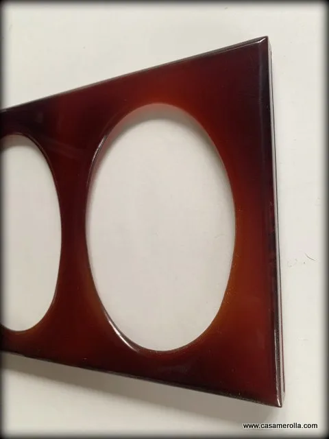 Marco en Carey doble 9 x 6 - Imagen 2