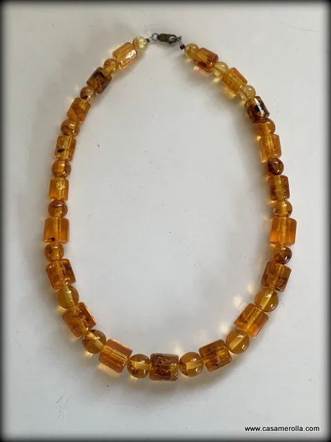 Collar de ámbar natural 45 cm