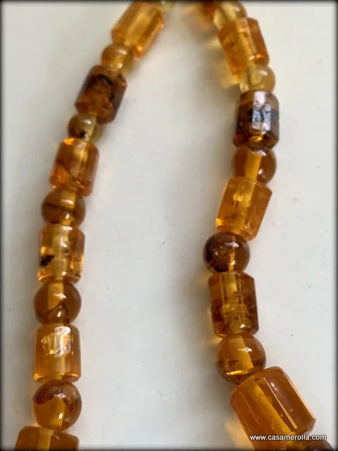 Collar de ámbar natural 45 cm - Imagen 2
