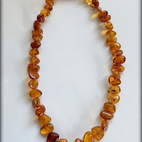Collar de ámbar natural 60 cm