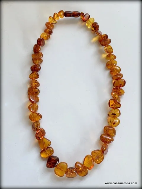 Collar de ámbar natural 60 cm