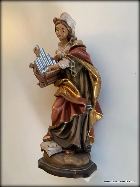 Santa Cecilia 15 cm - Imagen 2