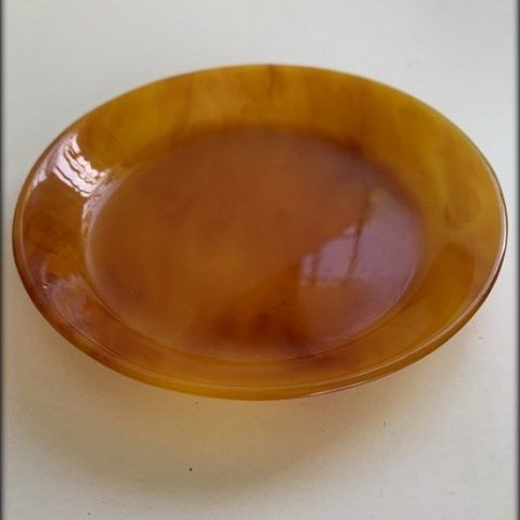 Bandeja redonda de Carey rubio