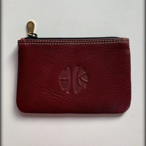 Monedero de piel natural