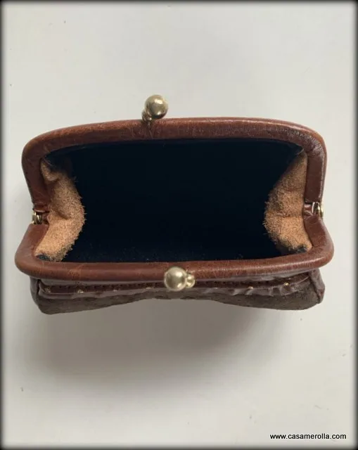 Monedero vintage de ante - Imagen 5