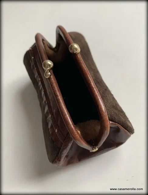 Monedero vintage de ante - Imagen 2