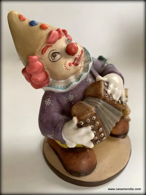 Figura de Payaso con acordeón - Imagen 3