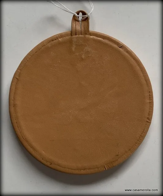 Bajorrelieve redondo placa de Plata 925º - Imagen 6