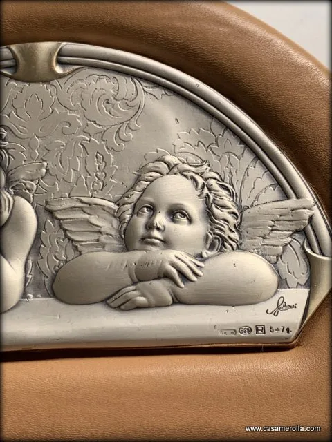 Bajorrelieve de Plata 925º Ángeles - Imagen 2
