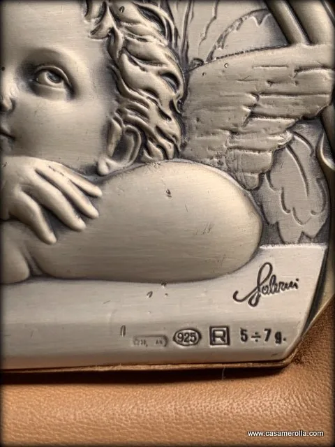 Bajorrelieve de Plata 925º Ángeles - Imagen 5
