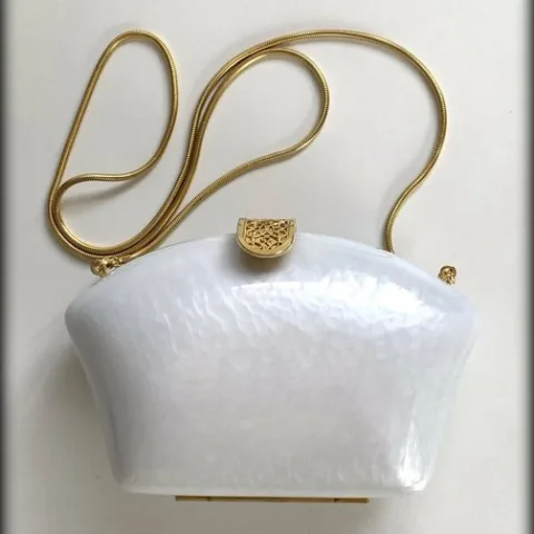 Bolso de fiesta Blanco perla