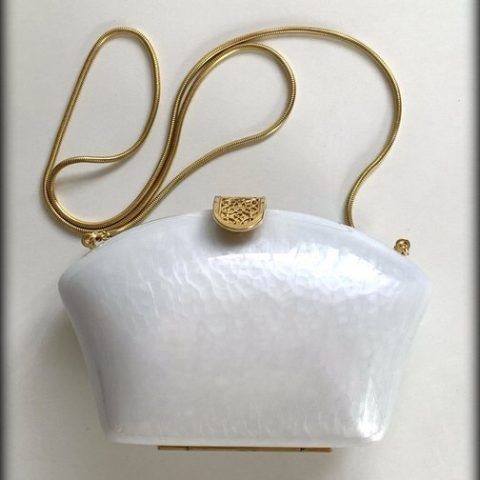 Bolso de fiesta Blanco perla