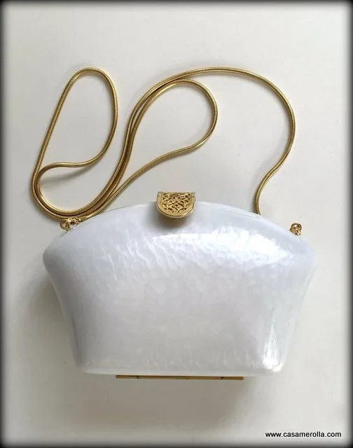 Bolso de fiesta Blanco perla