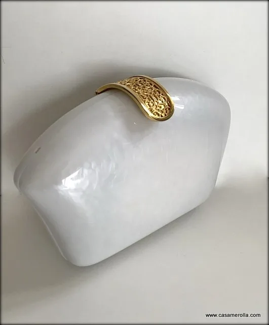 Bolso de fiesta Blanco perla - Imagen 7