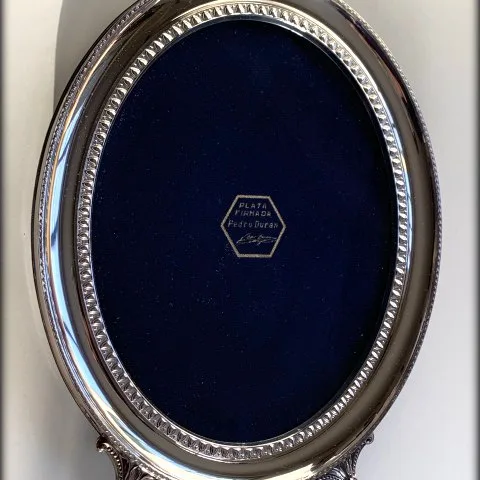 Marco vintage de Plata firmada
