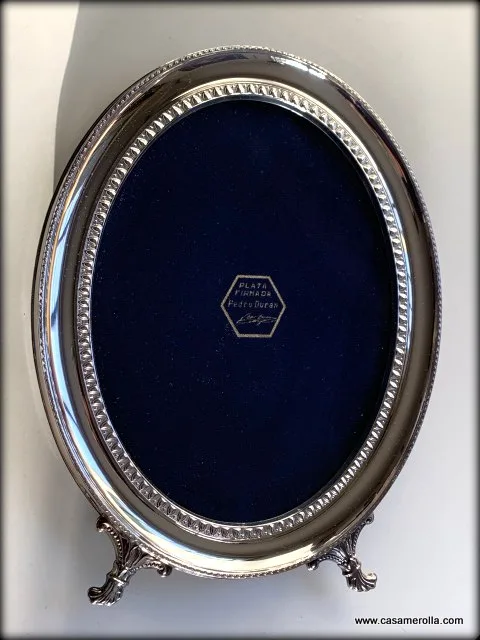 Marco vintage de Plata firmada
