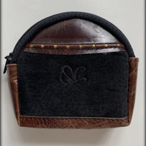 Monedero vintage de ante
