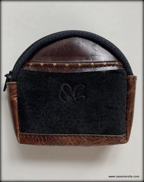 Monedero vintage de ante