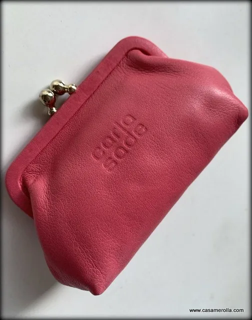 Monedero de piel rosa - Imagen 2