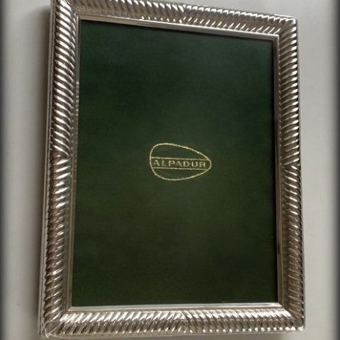 Marco de placa de Plata 22 x 28 cm