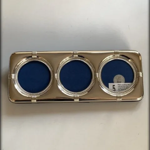 Marco triple de placa de Plata