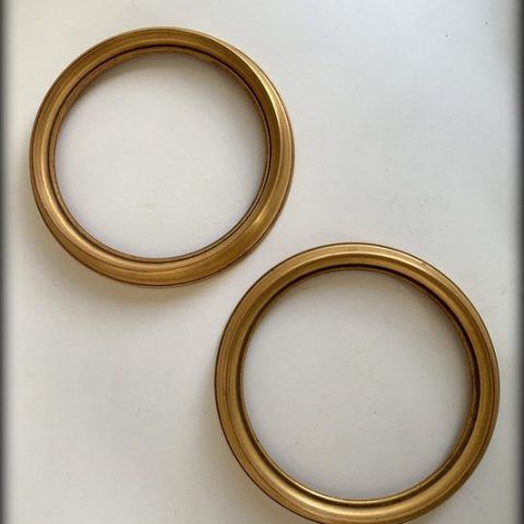 Dos marcos redondos 24 cm