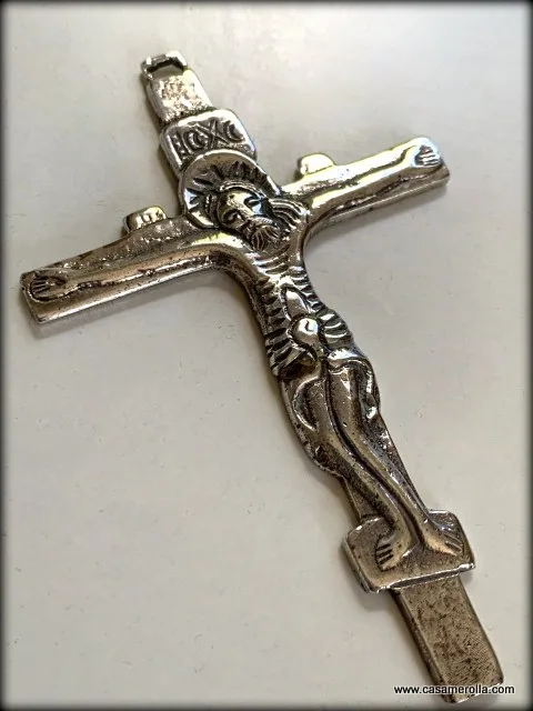 Crucifijo de estilo gótico en Plata 925º - Imagen 3
