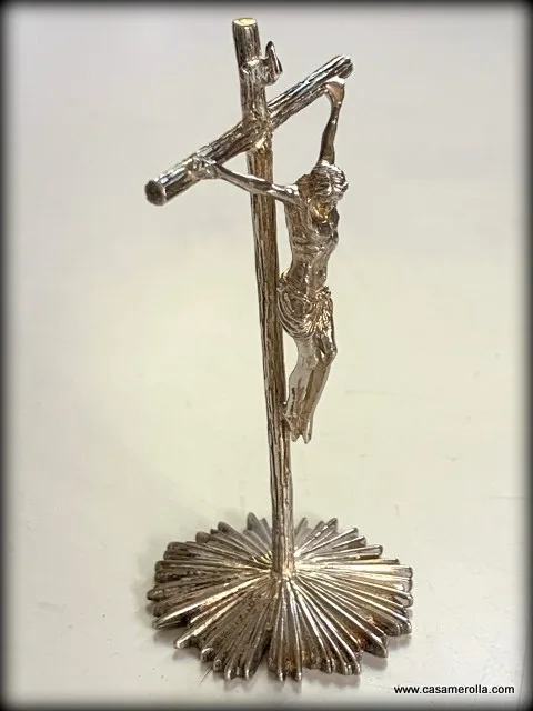 Crucifijo de sobremesa en  Plata 925º - Imagen 2