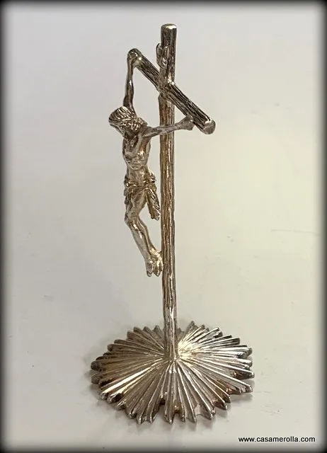Crucifijo de sobremesa en  Plata 925º - Imagen 4