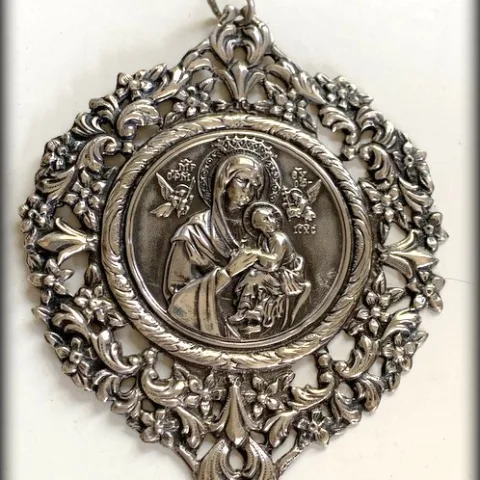 Medalla de cuna en Plata 925º