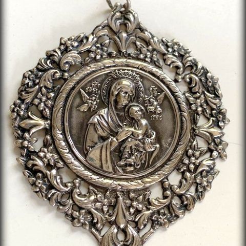 Medalla de cuna en Plata 925º